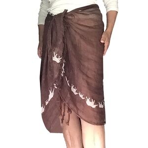 Vintage Printed Safari Cotton Gauze Sarong